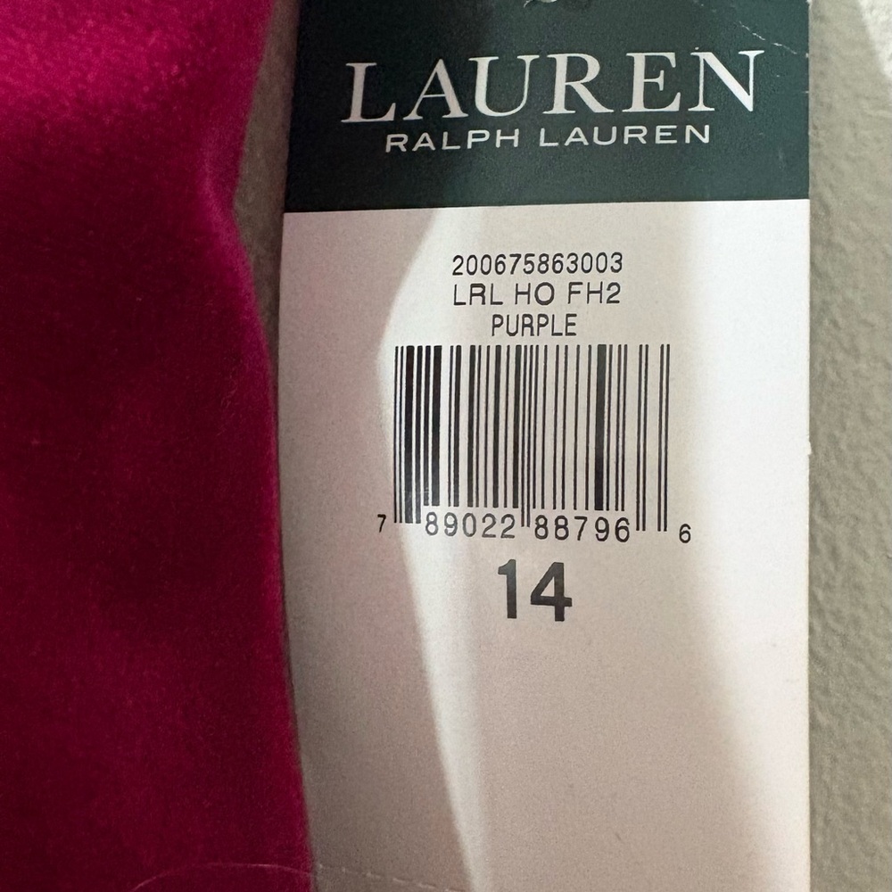 Ralph Lauren Velvet Pants in Maroon - Picture 2 of 8